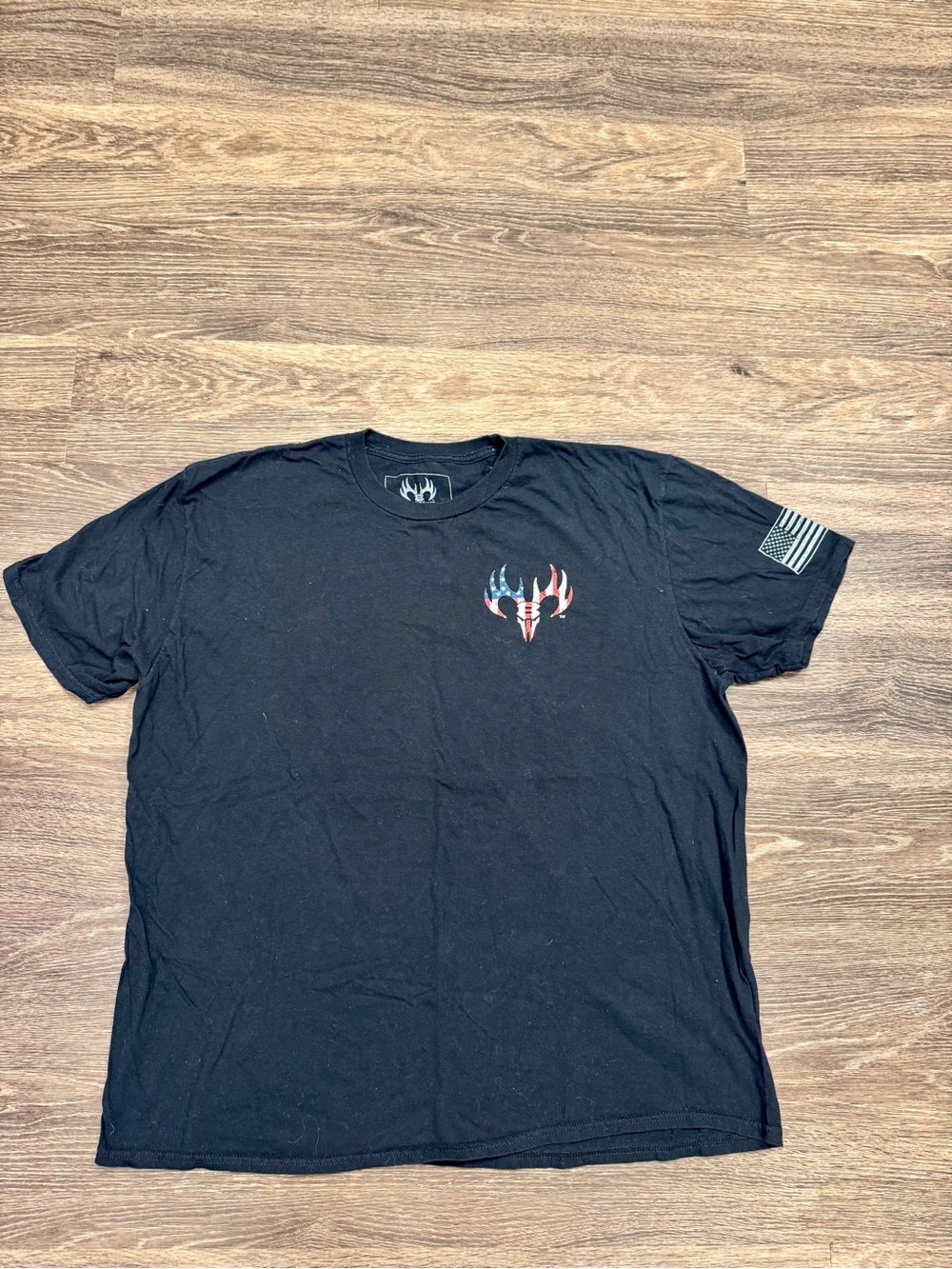 Buck Wear Honor Respect Remember Patriotic Graphic T-Shirt Black 2XL USA
